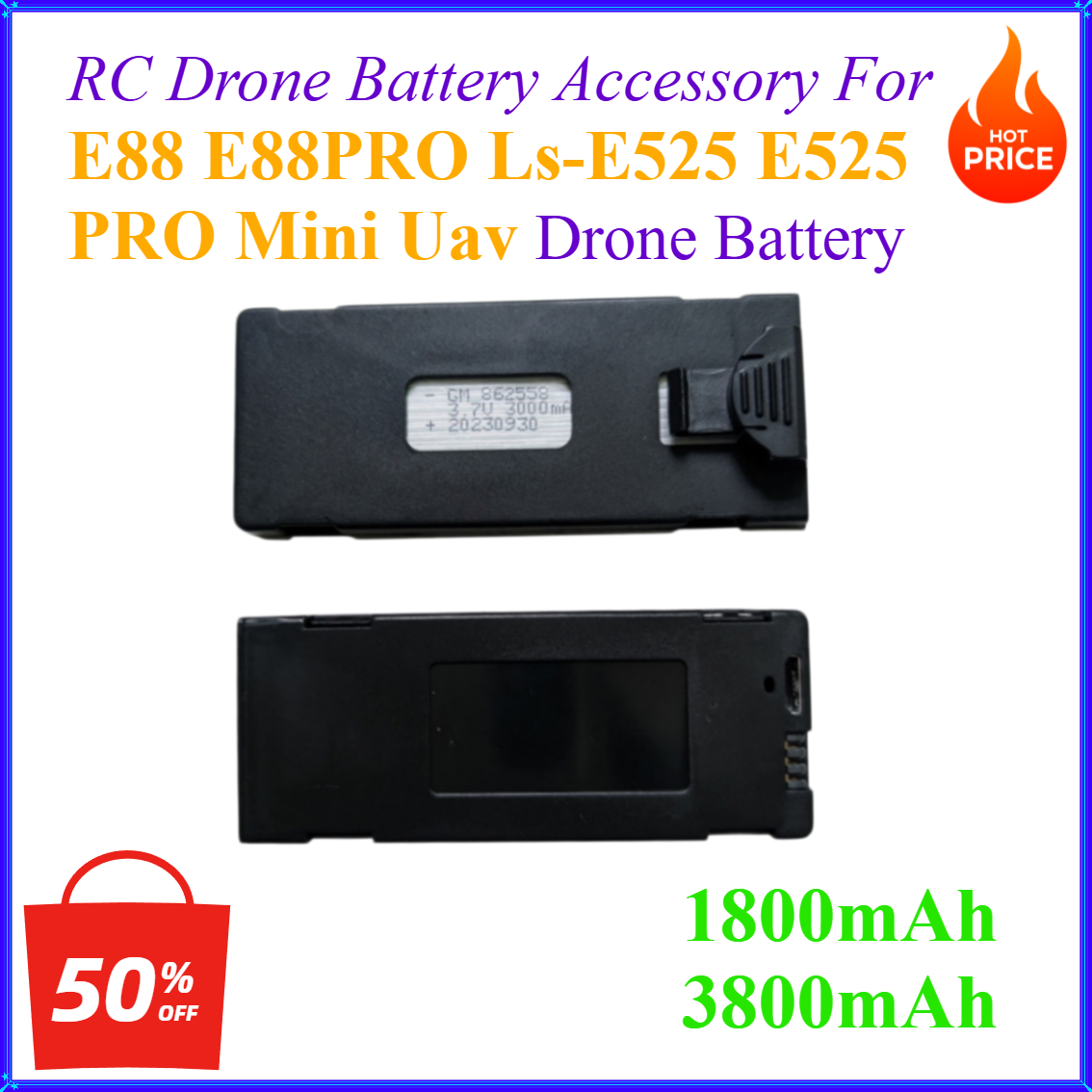 Drone Ls Rc - 3.7V 1800mAh 3800mAh RC Drone Battery