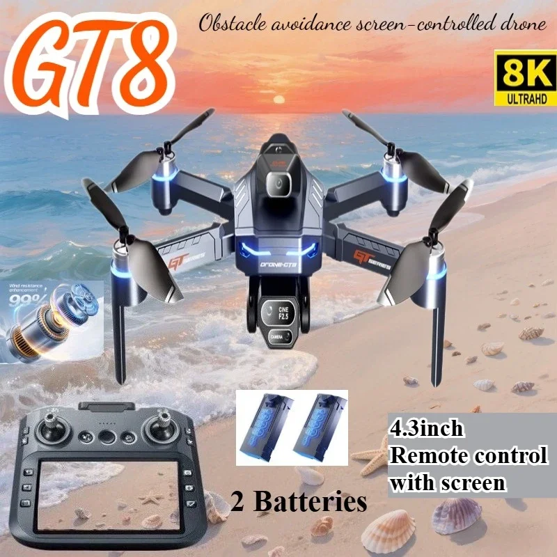 Drone Top Rc - Drone 4K HD GT8 Camera Obstacle