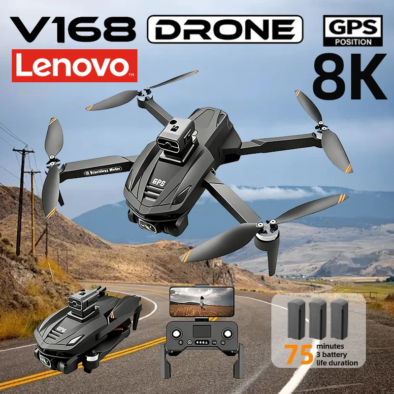 Drone Top Rc - Lenovo V168 GPS Drone Professional 8K