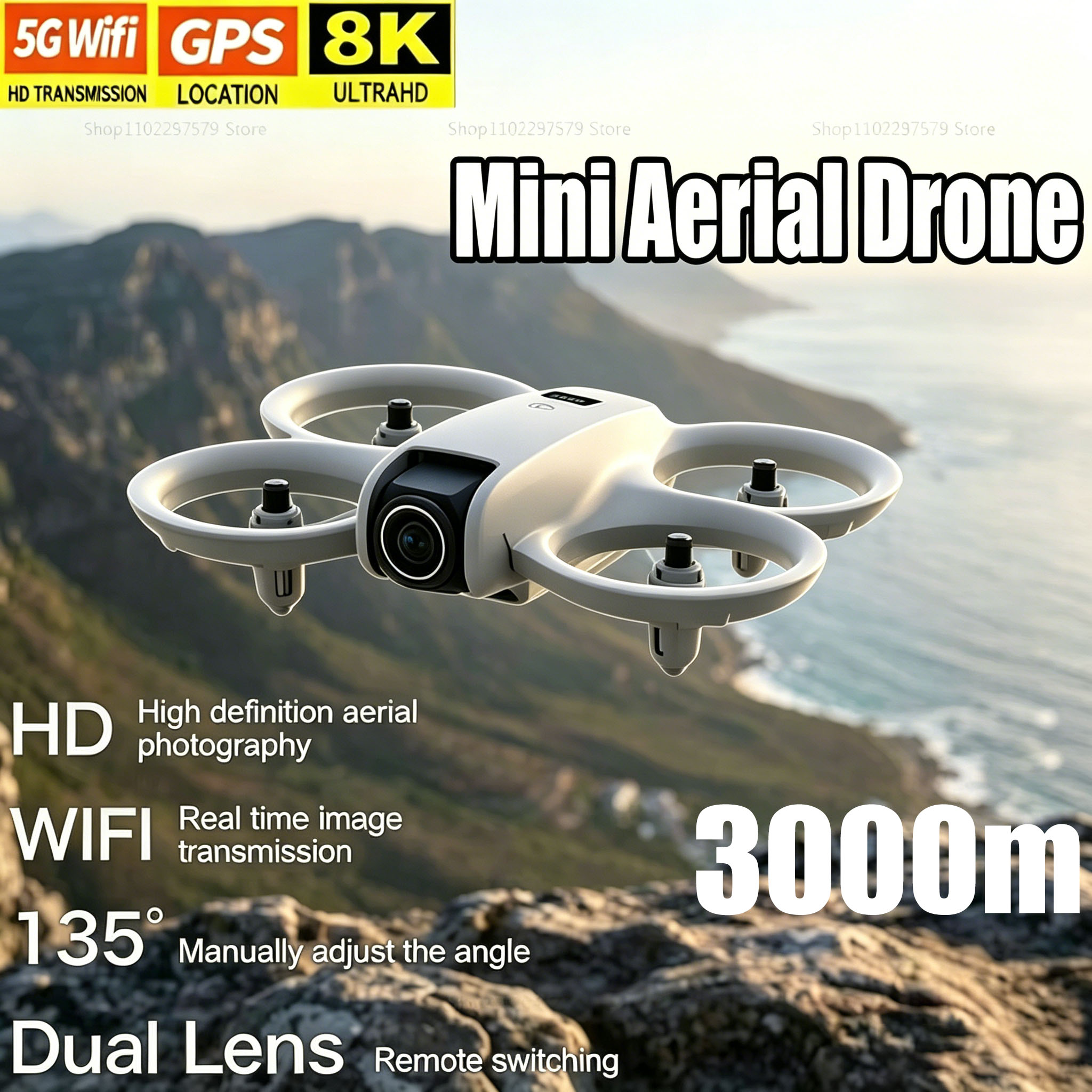 Drone Ae Rc - Mini Drone with 8K HD Camera