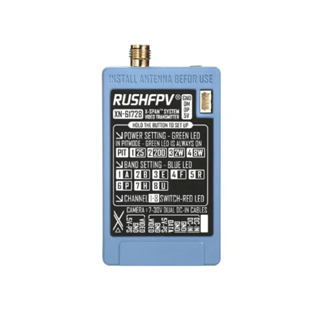 RUSHFPV 6.1‑7.2G 8W X61728 VTX - Drone Rc1 ulasan dan harga
