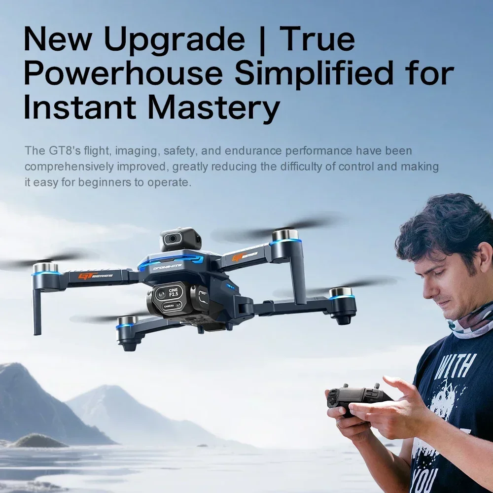 Drone 4K HD GT8 Camera Obstacl - Drone Top Rc ulasan dan harga