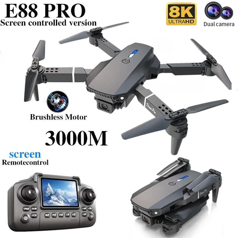 Professional E88 PRO Drone wit - Drone Ae Rc ulasan dan harga