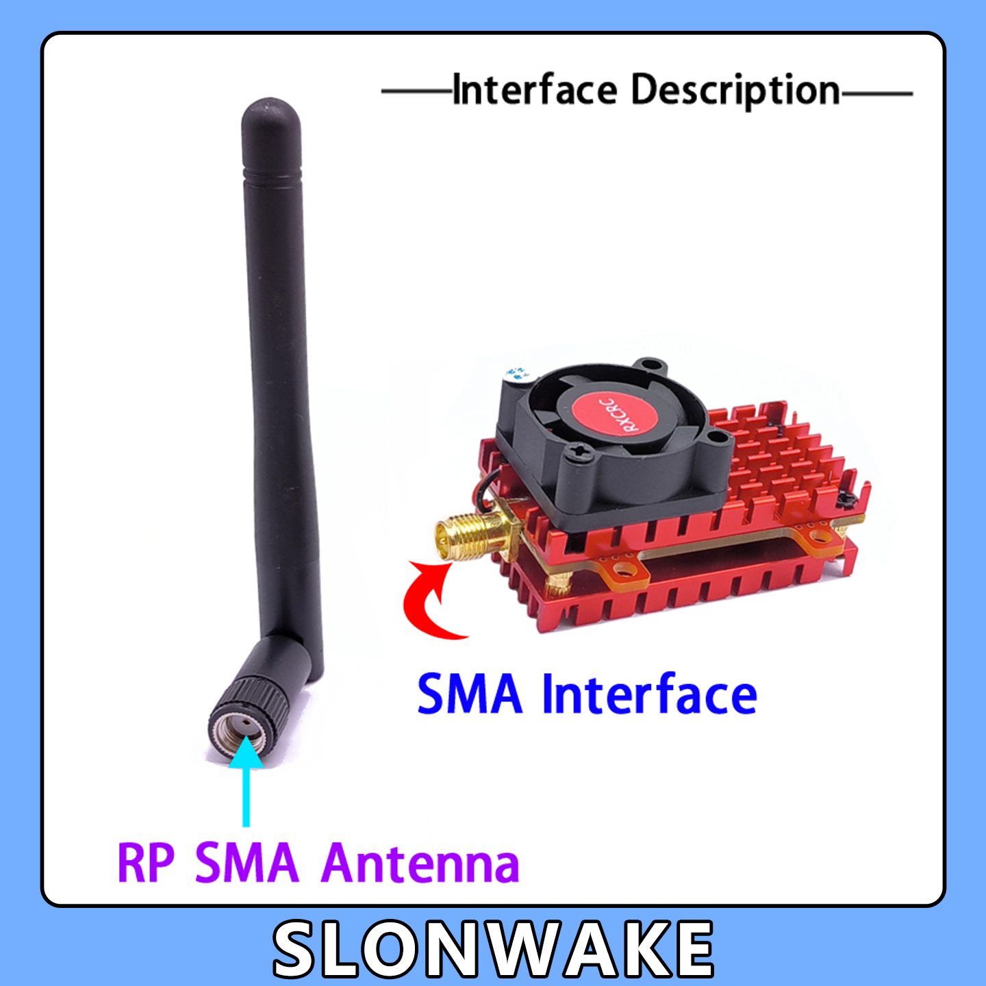 SLONWAKE 5.8G 2W VTX FPV 1800T - Drone Ae Rc ulasan dan harga