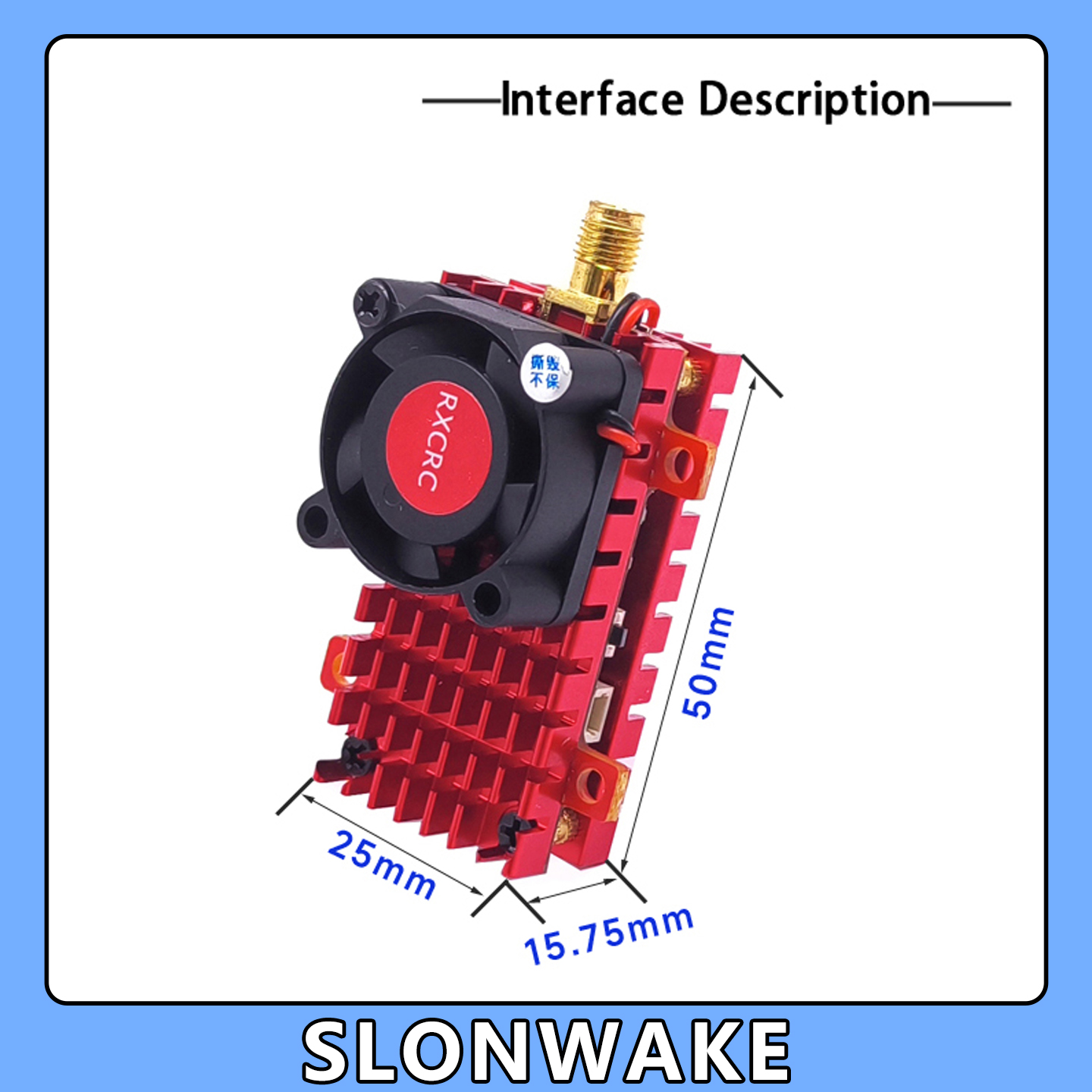 SLONWAKE 5.8G 2W VTX FPV 1800T - Drone Ae Rc ulasan dan harga