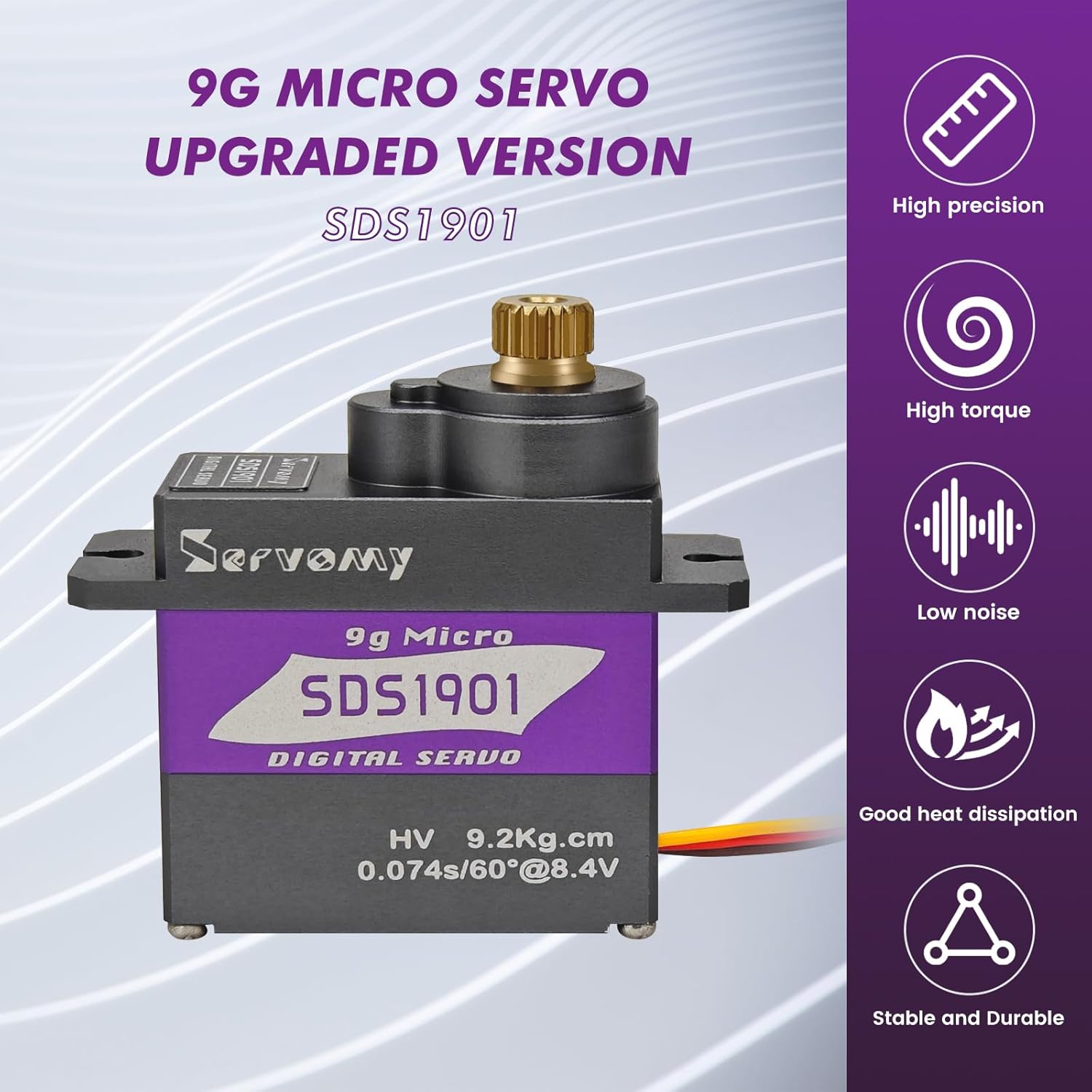 SERVOMY-SDS1901 Digital 9G Mic - Drone Rc Car ulasan dan harga
